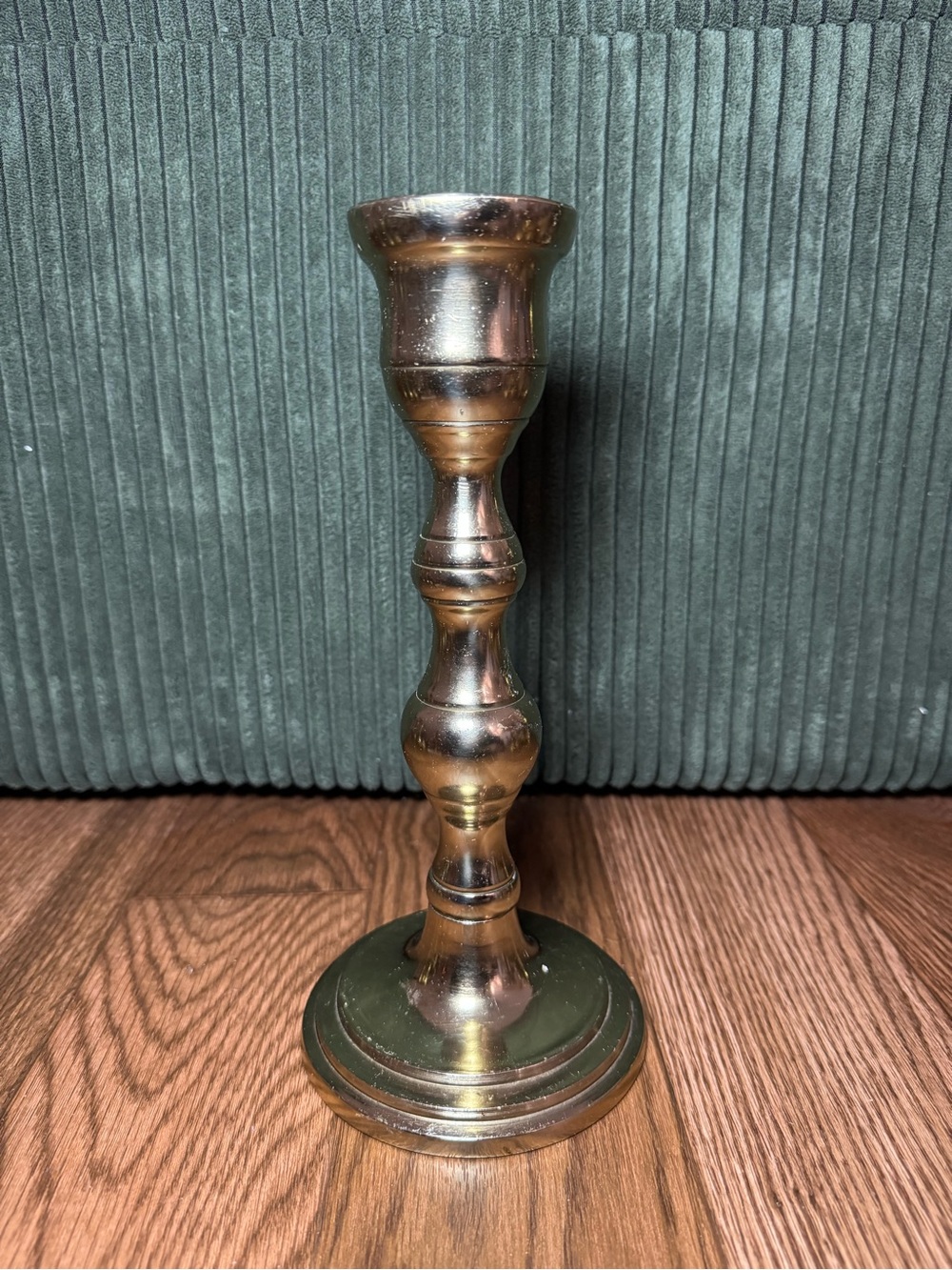Brass Taper Candle Holder - Polished Brass Finish